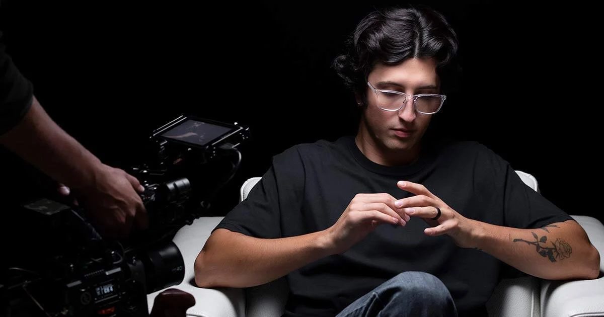 DJ sitting in a chair