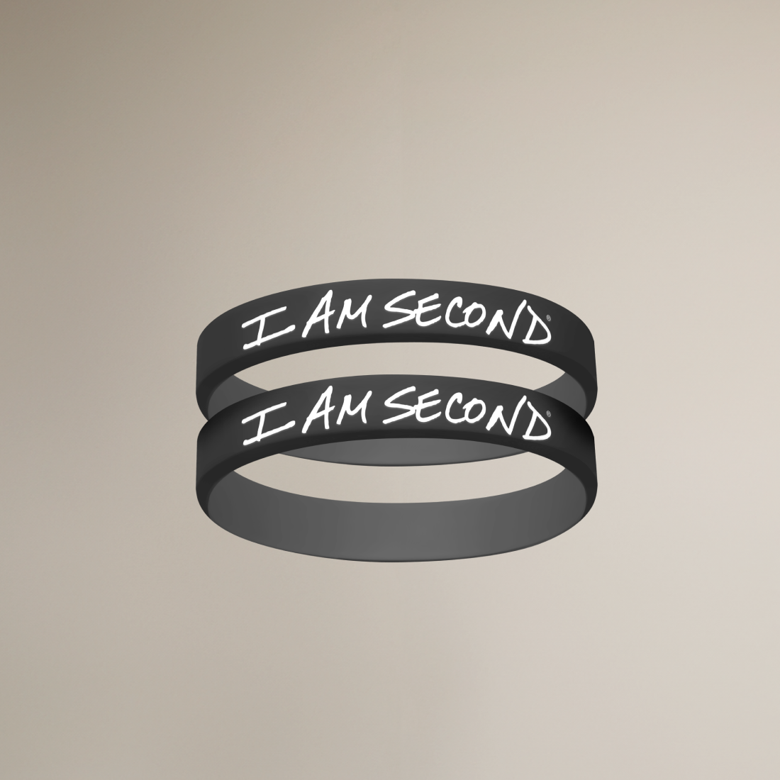 2 Pack Black Wristband Bundle