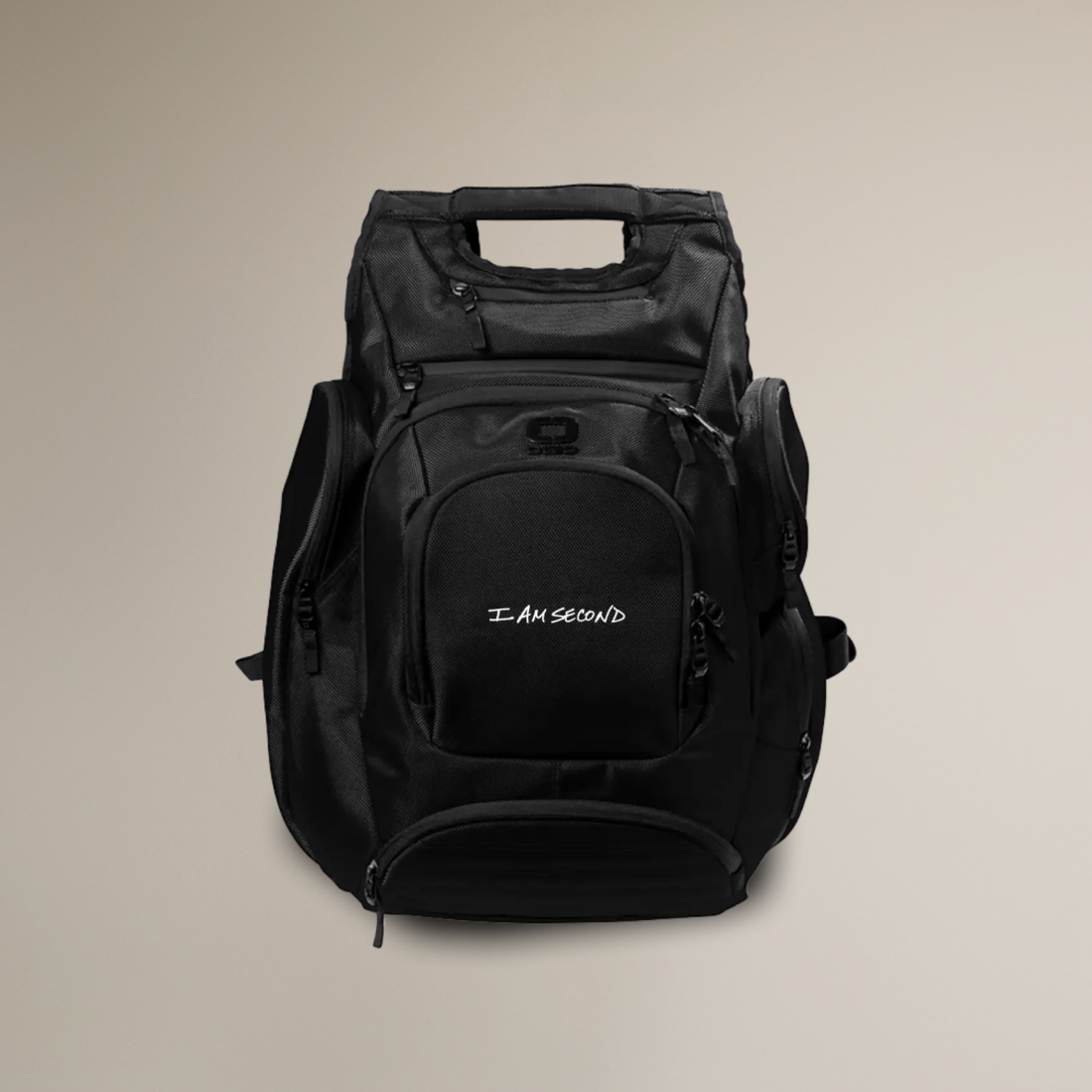 Shop our I Am Second laptop backpack.